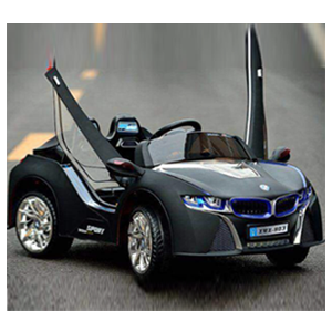 Electric car black and blue
